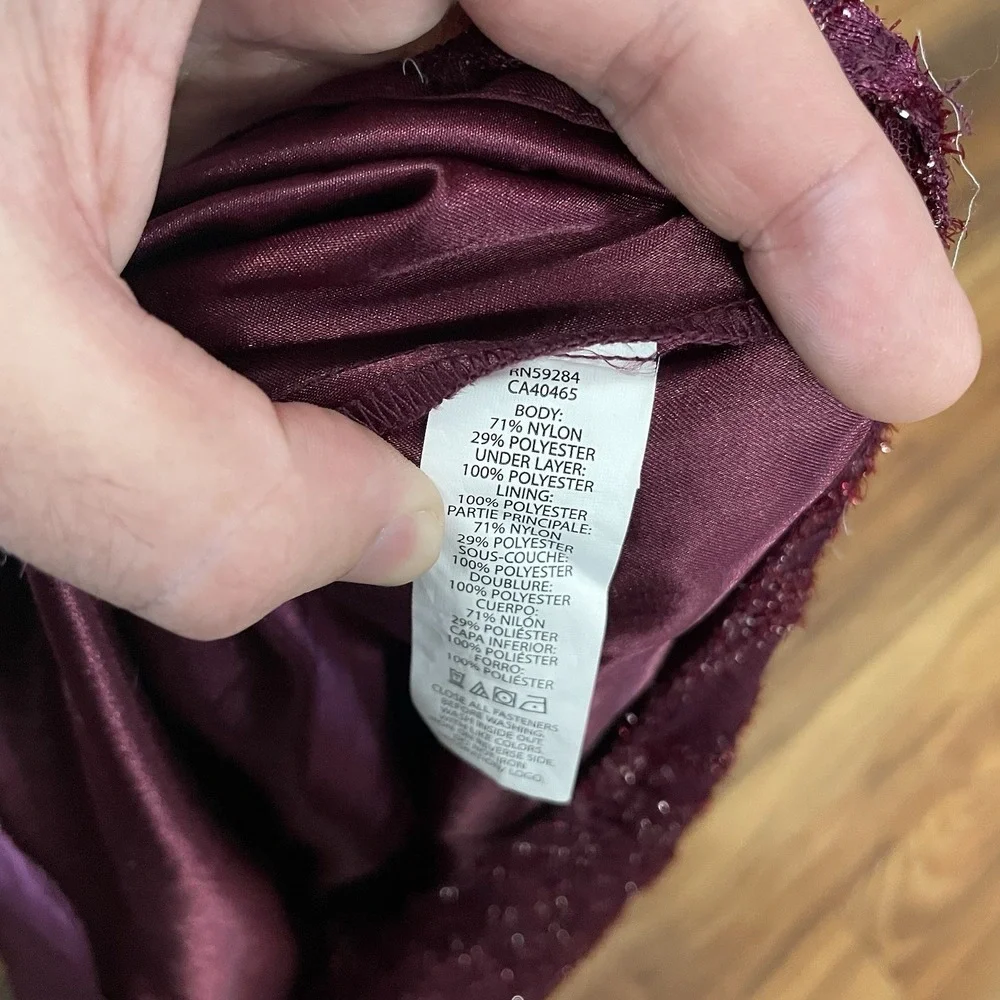 The Children's Place Lace High Neck Dress Girls 6X/7 Burgundy Holiday Sparkle